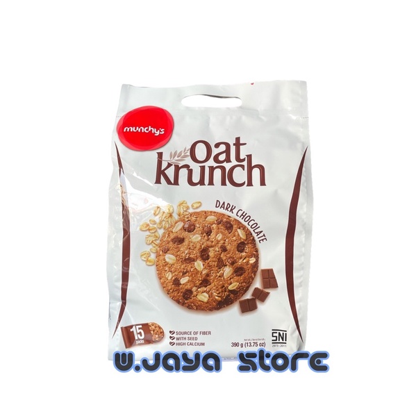 Munchys Oat Krunch Krekers Gandum 390g [15 pcs x 26g]