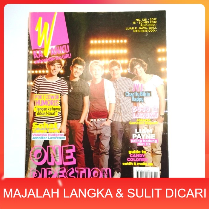 Majalah KAWANKU No.125 Mei 2012 Cover ONE DIRECTION Langka