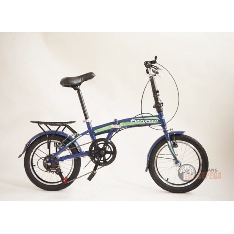 Khusus Exspedisi Sepeda Lipat murah Evergreen 16 1 & 7 speed Termurah Original Taiwan single speed SNI-3