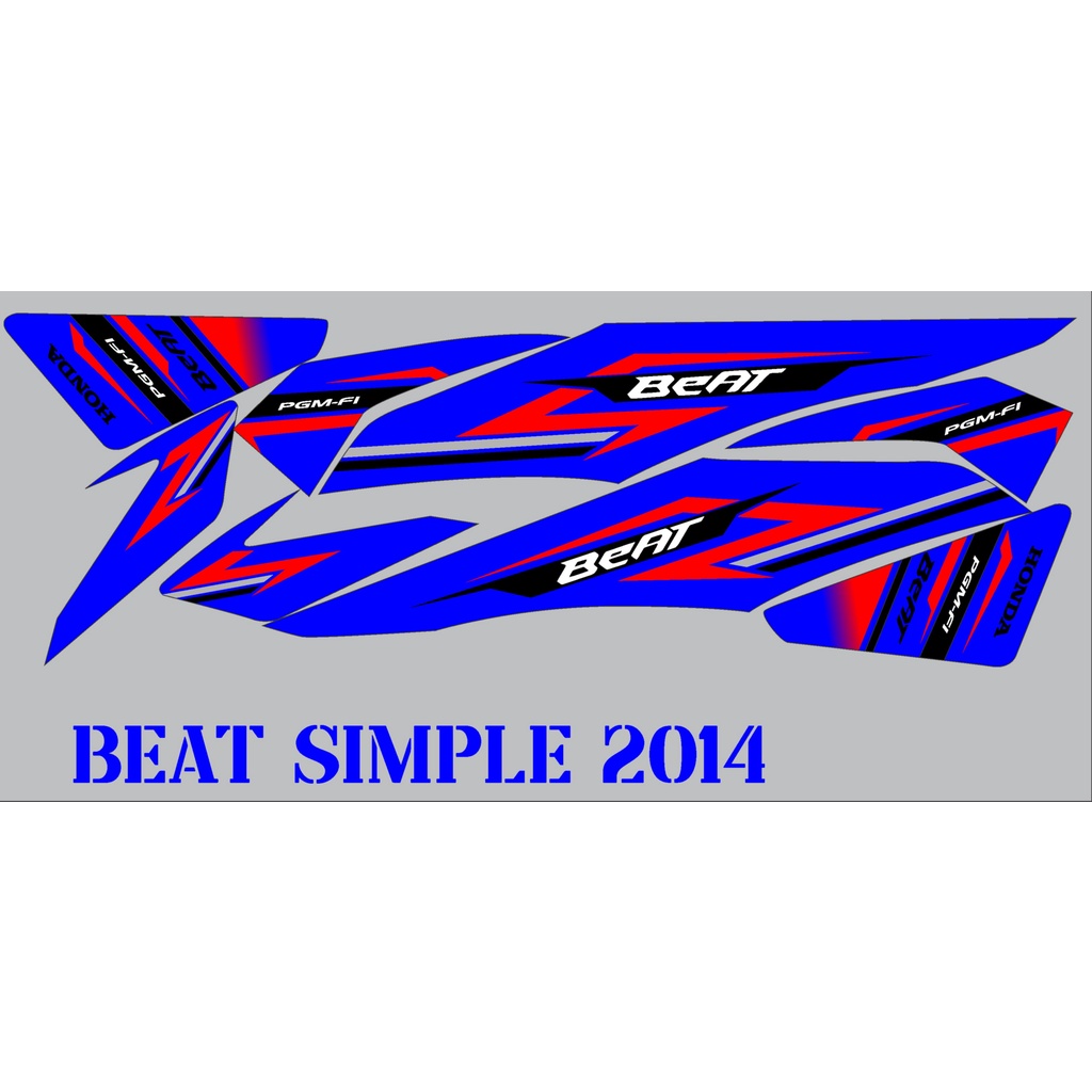Striping Motor Honda Beat 2014 - Striping Motor Honda Beat 2014 Variasi Simple Keren