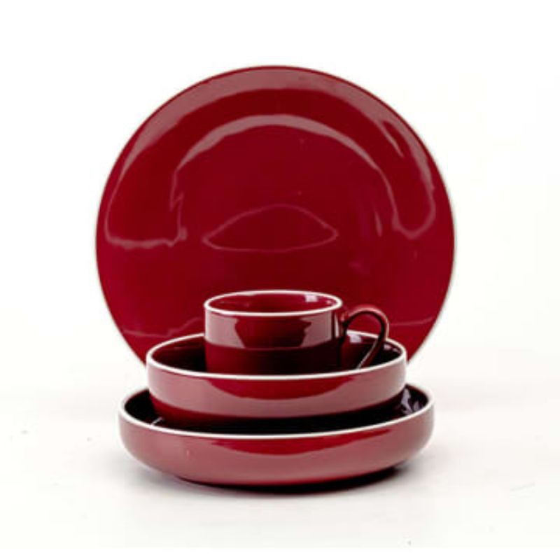 Appetite Set 16 Pcs Ruby Perlengkapan Makan - Merah
