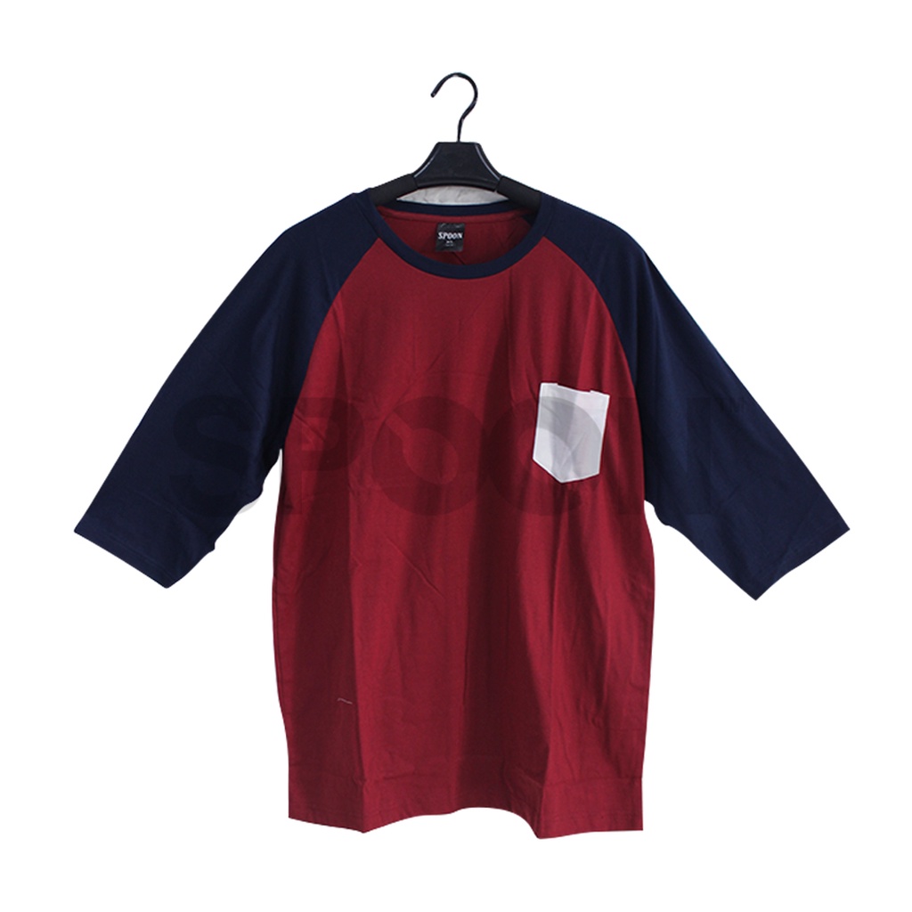 Kaos Pria/Wanita Lengan Pendek | Merk SPOON | Motif - Kaos Reglan Spoon