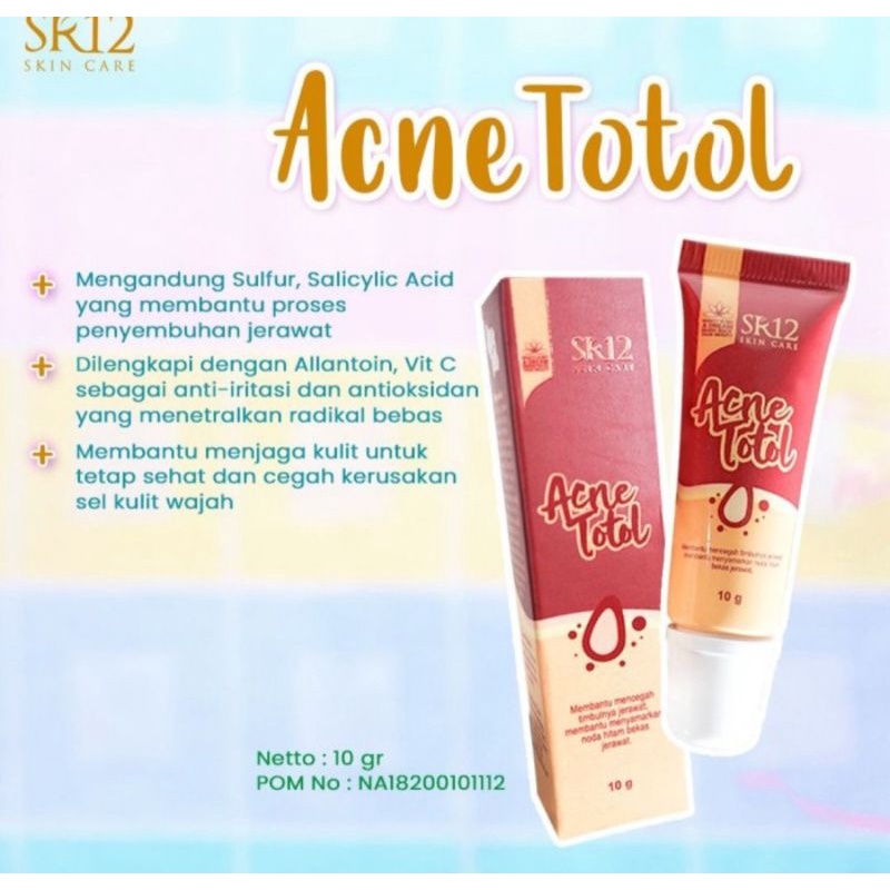 ACNE TOTOL SR12 SKINCARE BPOM HERBAL SR 12 Cream Krim Mengobati Mencegah menghilangkan Jerawat Batu