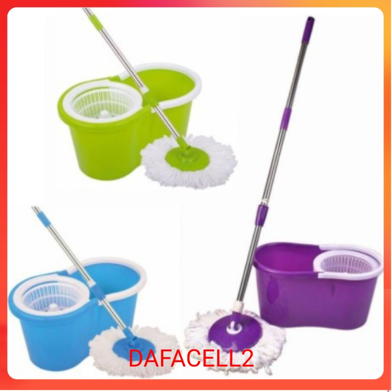 Wonder Magic Mop Stainless Alat Pel Lantai Vanstar Peras Stick Baskom Magic Mop Spin Mop Vanstar Mop