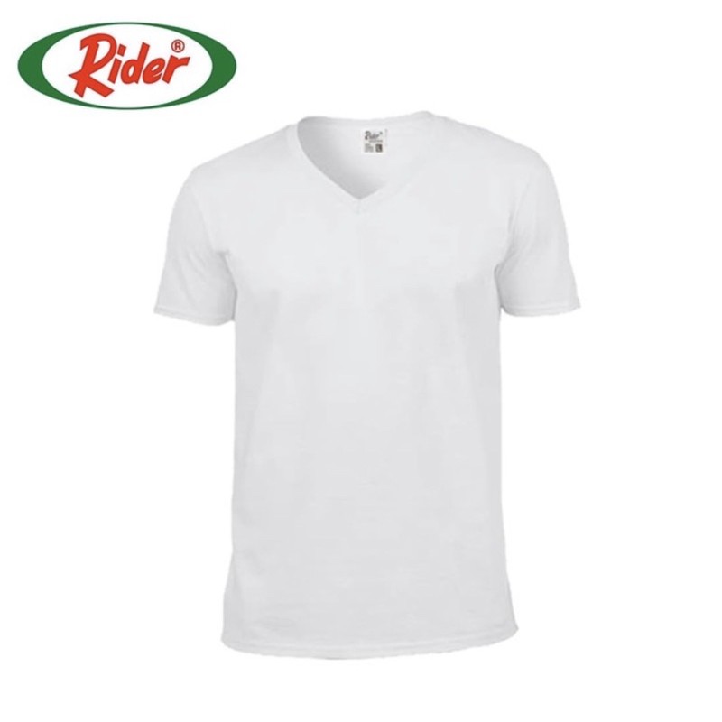 Kaos Dalam Oblong pria / Tshirt dalaman RIDER R222BP V-neck 100% katun