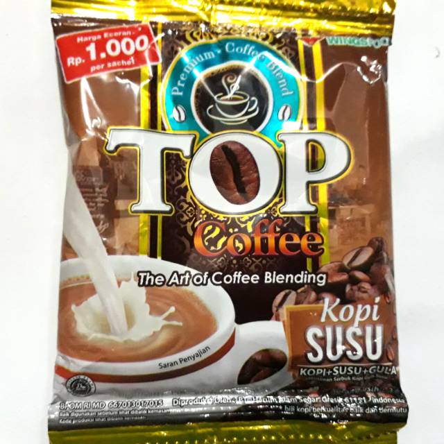 

Top Coffee Kopi Susu (1 Renteng Isi 12 Sachet)