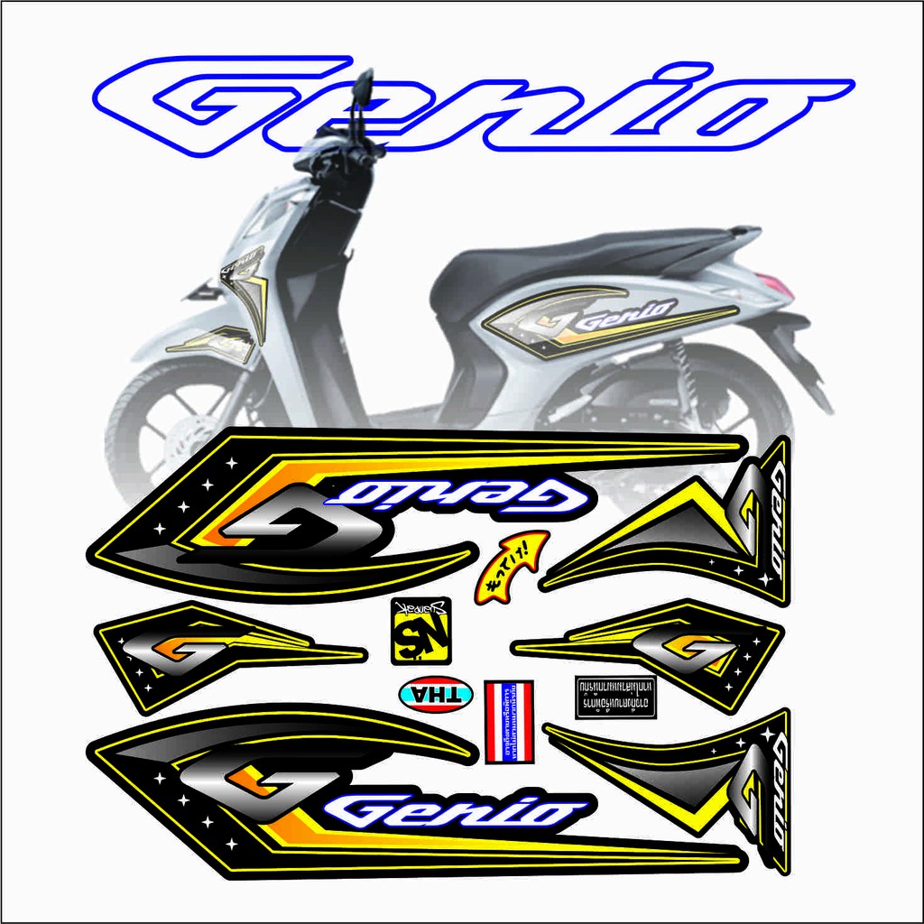 STRIPING VARIASI HONDA GENIO VARIASI STICKER GENIO