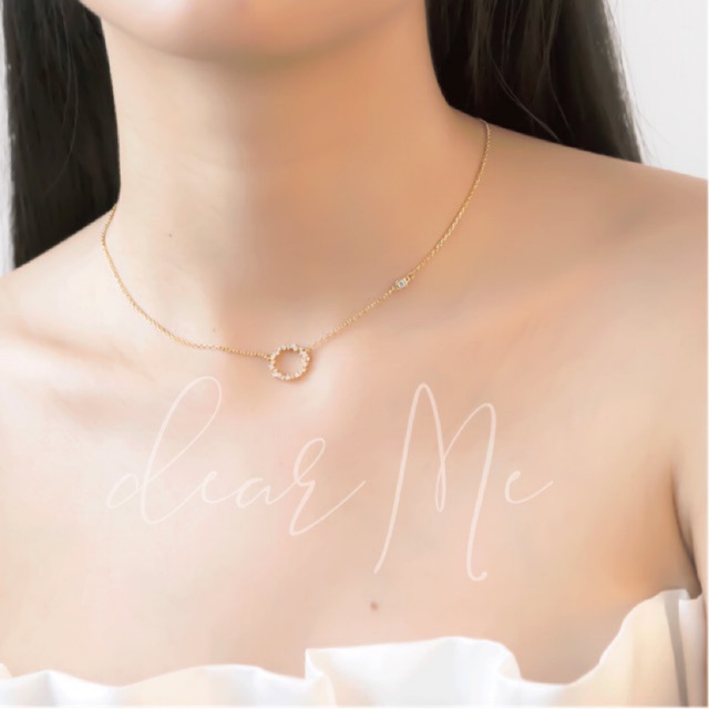 Jual Dear Me - Brigitta Necklace 925 Sterling Silver with 18K Gold