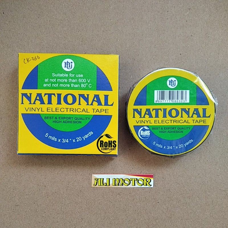 

Isolasi listrik hitam besar 20 yard ori NATIONAL