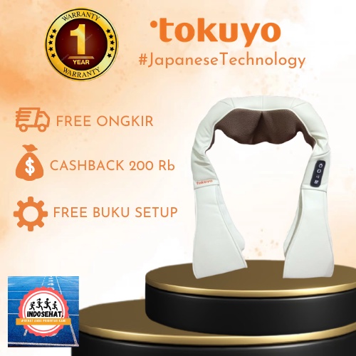 TOKUYO Neck Massager TH-520 - Alat Bantal Pijat Leher Travel Elektrik