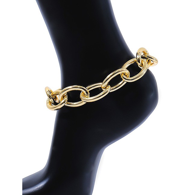 LRC Gelang Kaki Fashion Popular Aluminum Chain Chain Anklet F3213X