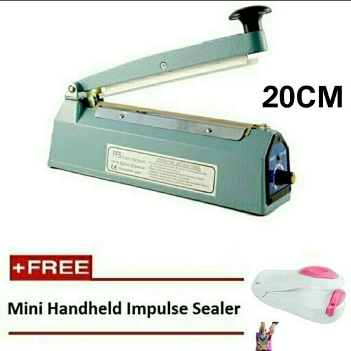 ALAT PRESS PLASTIK / IMPLUSE SEALER 20CM FREE HAND SEALER MINI