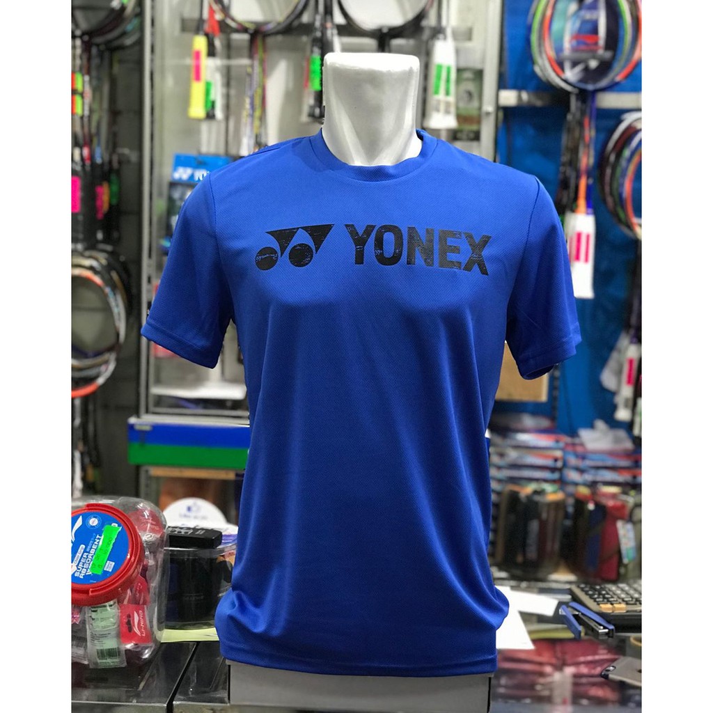 Baju Kaos Tshirt Badminton Yonex Biru Original