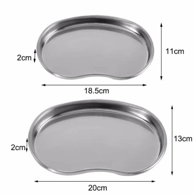 A2 -  nampan medis baki nierbeken kidney tray stainless steel