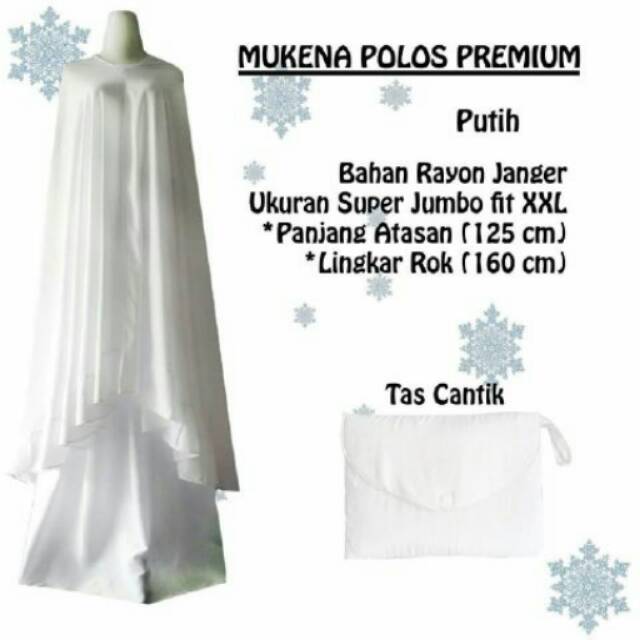 mukena bali putih polos
