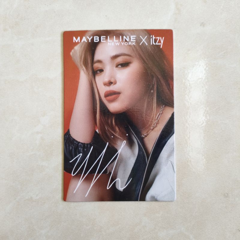 [READY STOCK] ryujin itzy maybelline photocard pc official