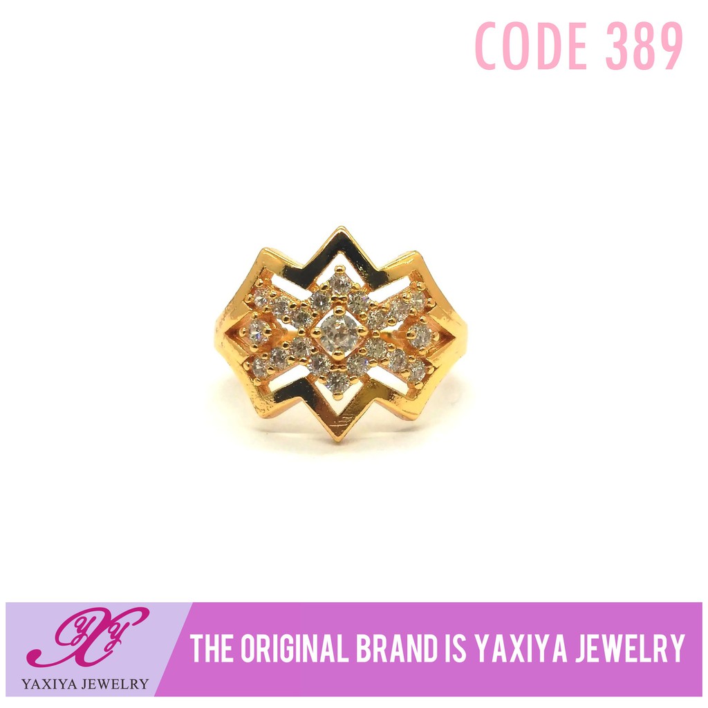 

Cincin Lapis emas Permata Perhiasan imitasi Yaxiya Jewelry 389