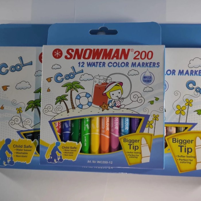 

Update Snowman Water Colour Marker Set Isi 12 Termurah Murah