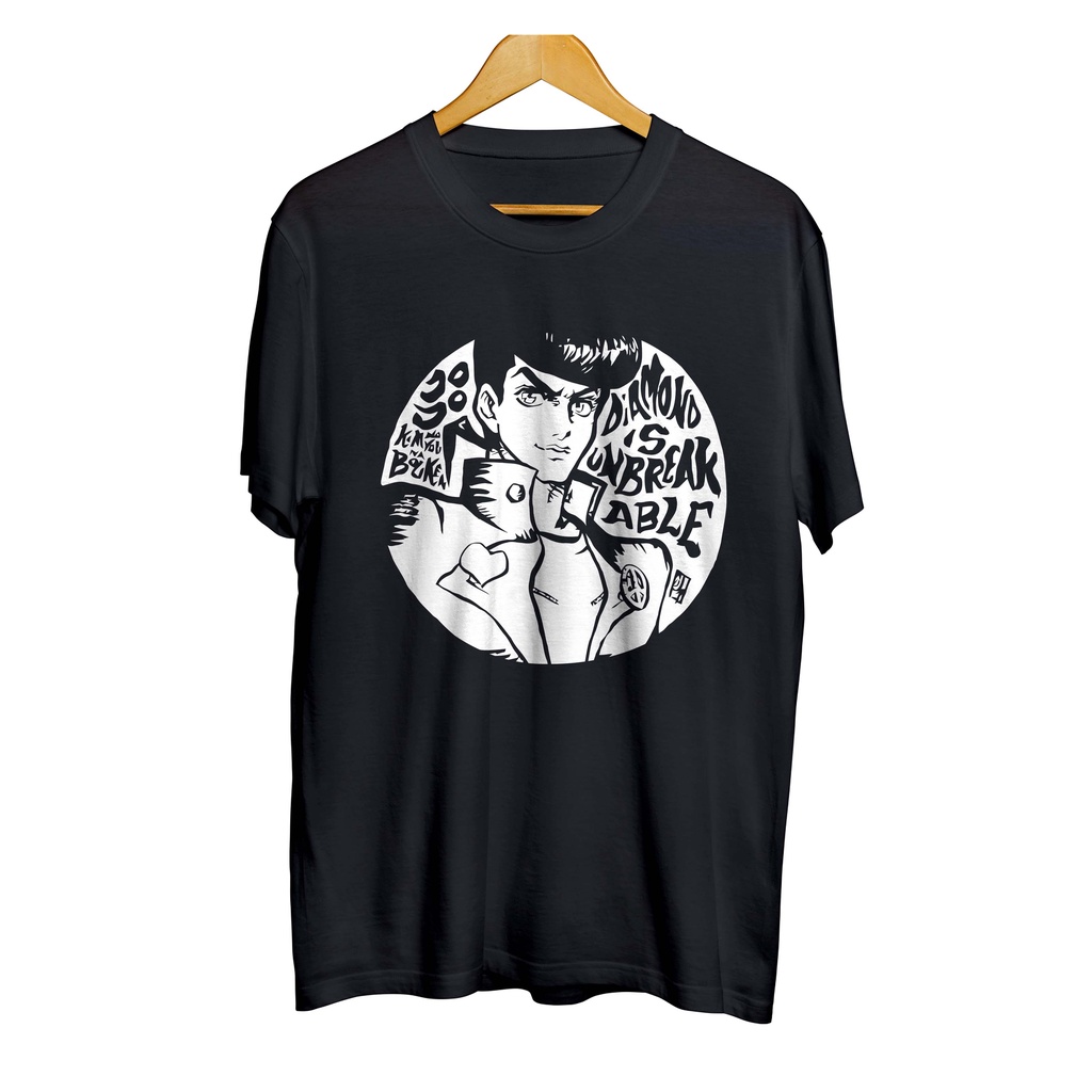 Kaos distro anime HIGASHIKATA JOSUKE - JOJO'S BIZARRE material cotton combed 30s
