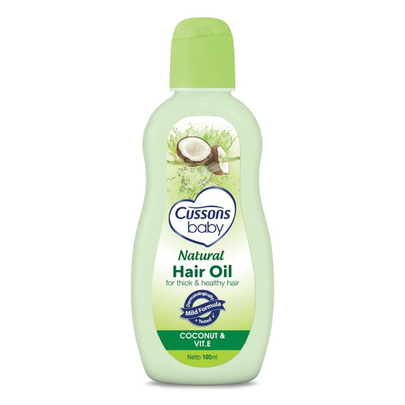 Cussons Baby Natural Hair Oil Candle Nut Cusson Minyak Rambut Kemiri Bayi Candlenut Oil 100ml - Cussons Hair Oil Coconut Vit E Minyak Rambut Bayi Minyak Kelapa