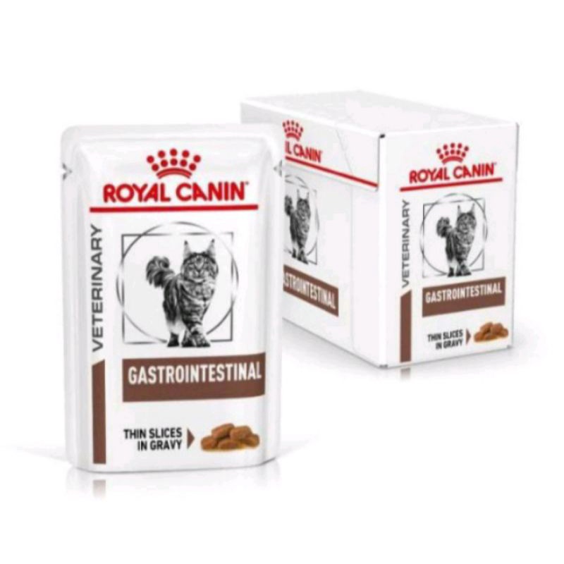 ROYAL CANIN - GastroIntestinal Cat pouch 100 Gram X 12 Sachet (1Box)