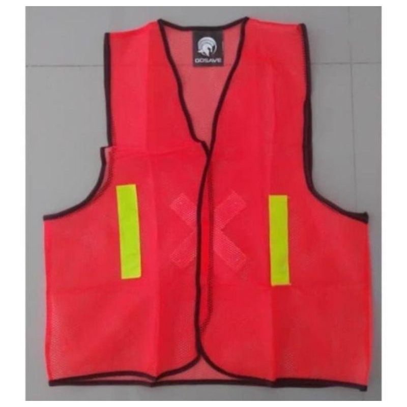 Rompi Jaring Orange dan Hijau Rompi Jala Eco Proyek Safety Vest Scotlite Polyester