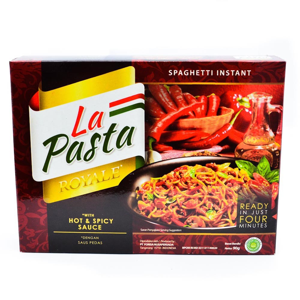 

La Pasta Spaghetti Royale Hot & Spicy Sauce 102 gram