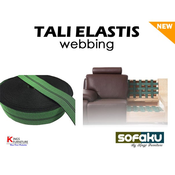 

Tali Elastis Webbing 1 ROLL 100 METER