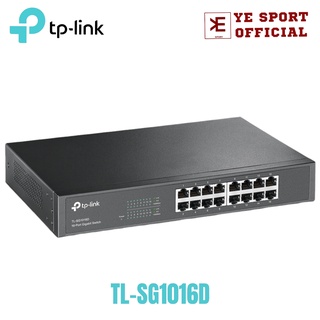 TP-LINK TL-SG1016D TPLINK 16 Port Gigabit Desktop/Rackmount Switch Hub