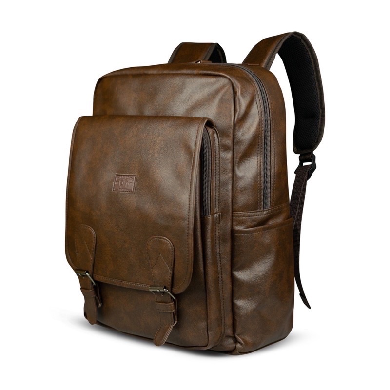 Gh-bagTas Ransel Kulit Tas Punggung Tas Ransel Laptop Tas Kerja Bacpack Lisbon Up To 15inch