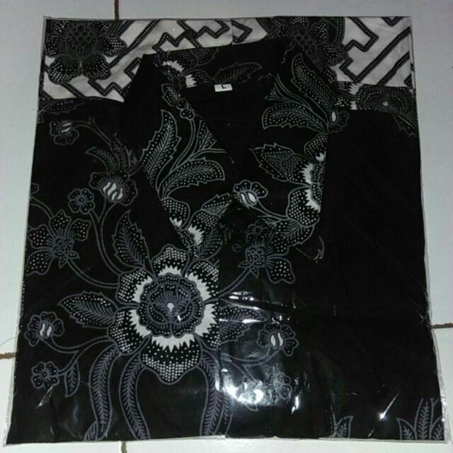 Bswart Batik Hrb026 Kenongo Hem Pendek Anjani Biru Pekalongan M L Xl Batik Pria Murah Modern Grosir