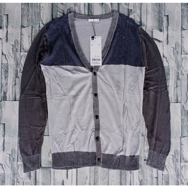 GU Uniqlo original Cardigan Korean style Import / Outerwear Unisex Pria wanita