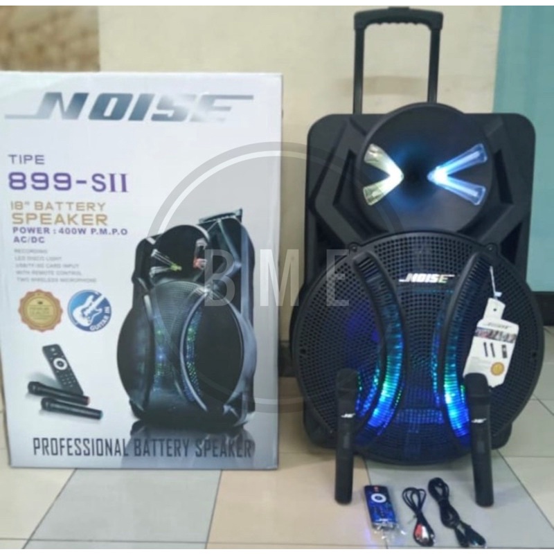 Portable Meeting Speaker 18"inch Noise 899 - SII - Hitam