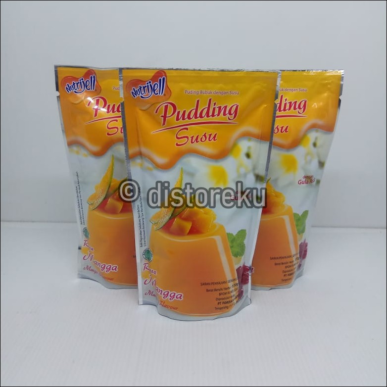 nutrijel puding susu rasa mangga mango flavour 170gr (6.00oz)