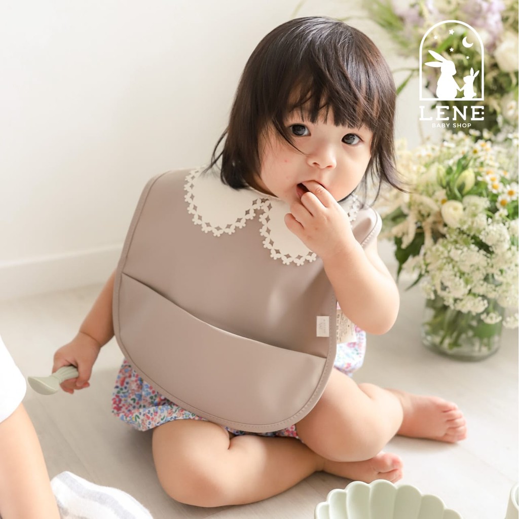 Mellow Bib Waterproof / Celemek Bib Bayi Anak Import - Papillon