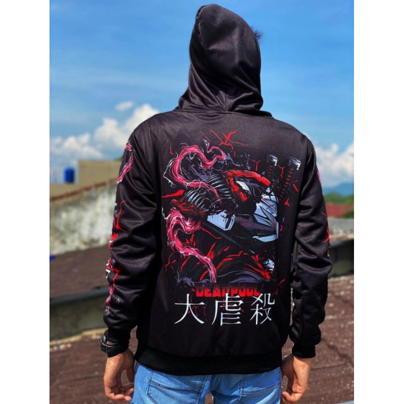 HOODIE SUNMORI CARNAGE X DEADPOOL HELMET RIDELINE
