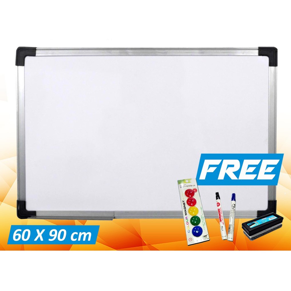 

Cipta Whiteboard Hanger 60 x 90cm Free Spidol + Penghapus + Pin Color Magnet