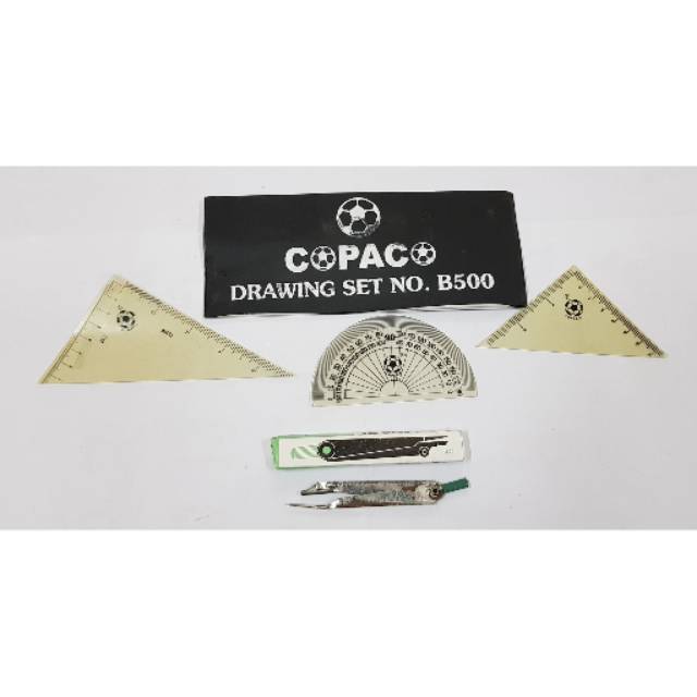 

Penggaris Plastik Drawing Set COPACO No.B500