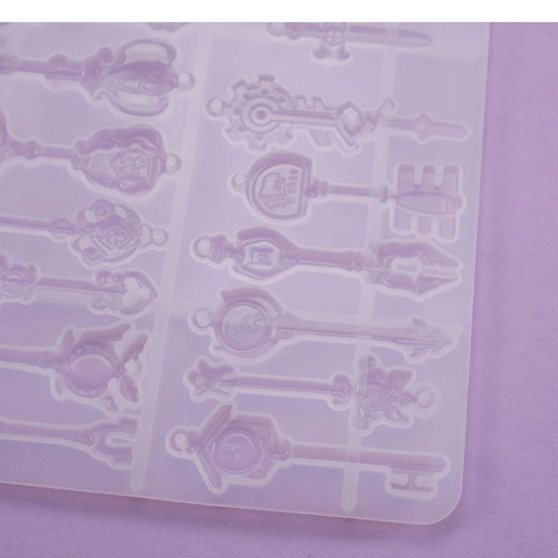 SIY  Crystal Epoxy Resin Mold Tray Key Pendant Casting Silicone Mould DIY Crafts Jewelry Making Tools