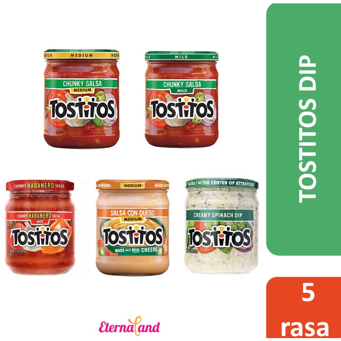 

Tostitos Dip - dip tomat saus salsa aneka rasa impor usa
