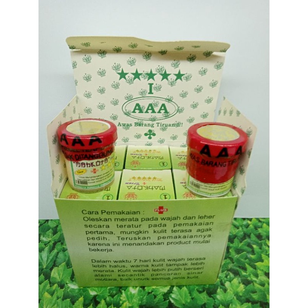 CREAM MAHKOTA PLUS VIT E SEGEL // Cream Pemutih wajah siang &amp; Malam original ( Satuan )