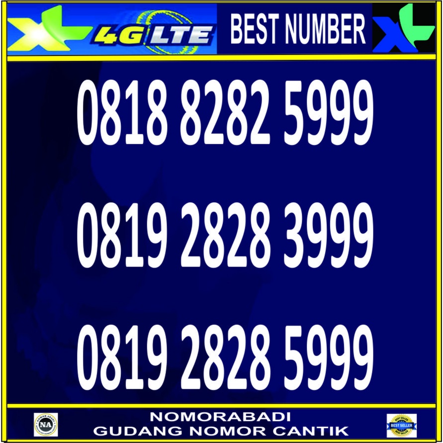 nomorcantik kartu perdana xl 4G 999 H1000
