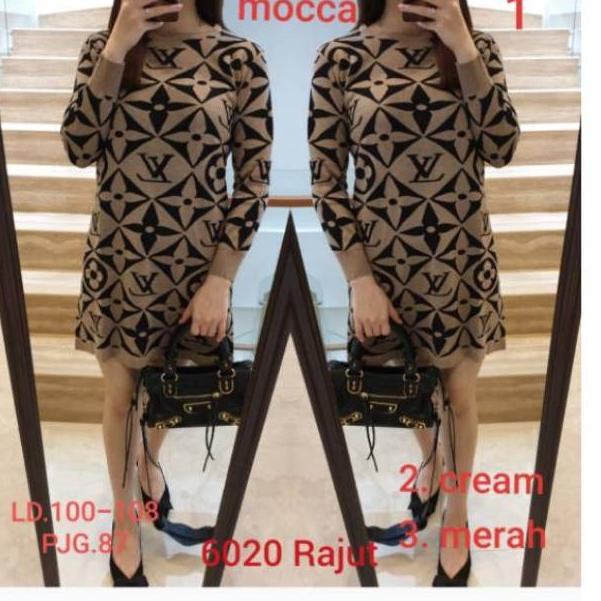 DNA 1110 NO-6020 DRESS RAJUT 