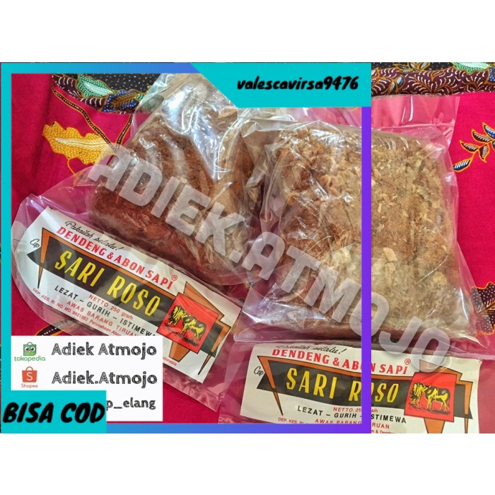 

⭐BISA COD⭐ Abon Sapi cap Sari Roso 250 gram (Bawang Goreng / Kentang Pedas) - Bawang Goreng