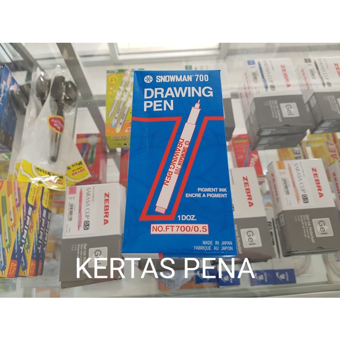 

Pendrawing- Drawing Pen Ft-700 0.5 Hitam / Black / Snowman -Drawing-Pen.