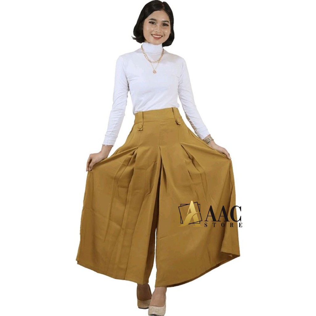 Kulot Rok Wanita Model Lebar Bahan Premium Palazzo (Aisy kulot)