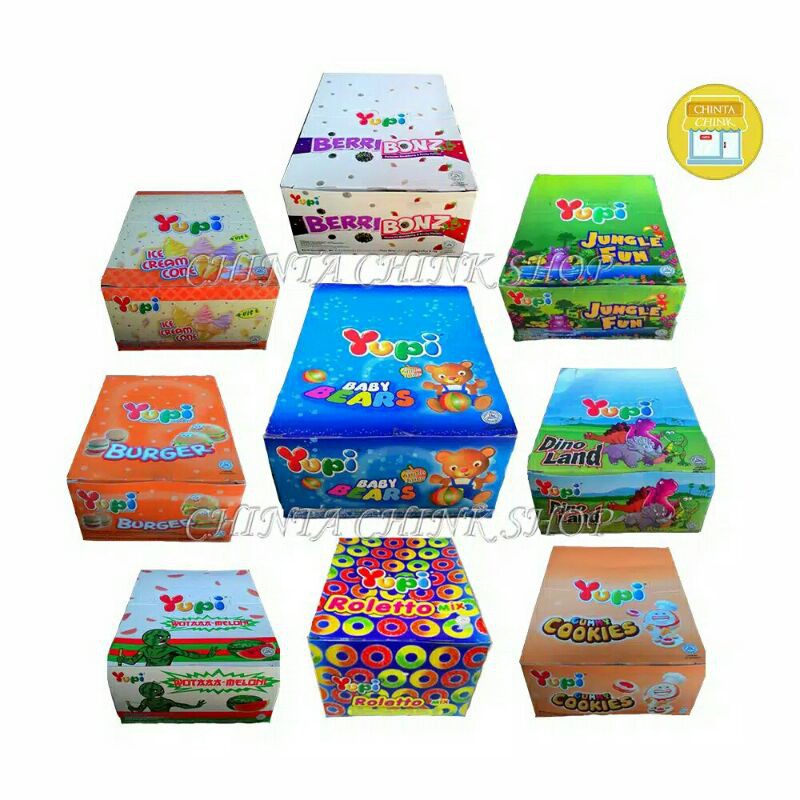 

Yupi Box isi 24pcs aneka macam rasa @168gr