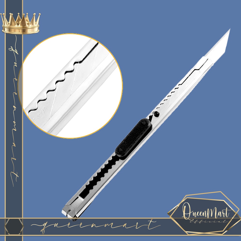 

QMART - Cutter / Pisau Cutter Stainless 12cm Murah