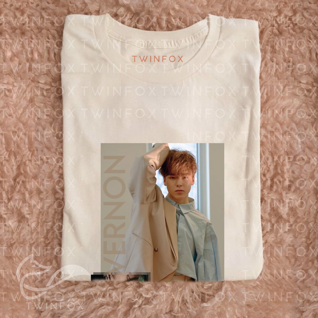 Kaos Kpop Unisex Seventeen Vernon Photo