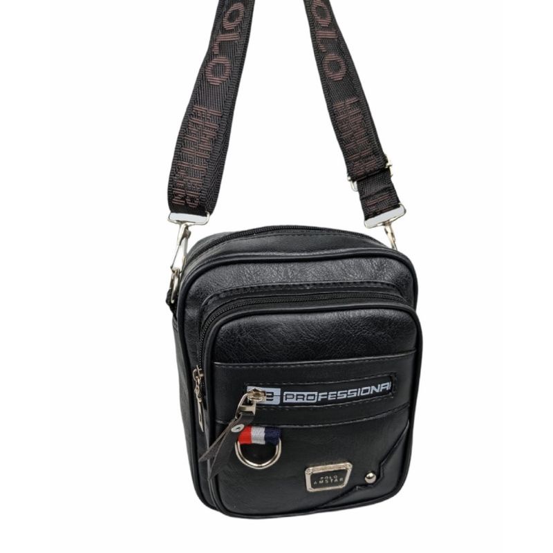 Tas Selempang Pria Kulit Sintetis Merk Polo Amstar 100% Real Picture